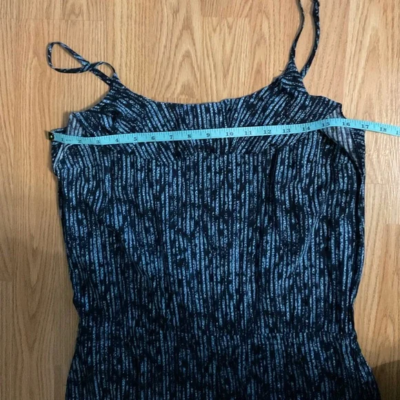 Sz M Reitmans Navy Stripped Spaghetti-Strap Jumpsuit - Picture 4 of 6